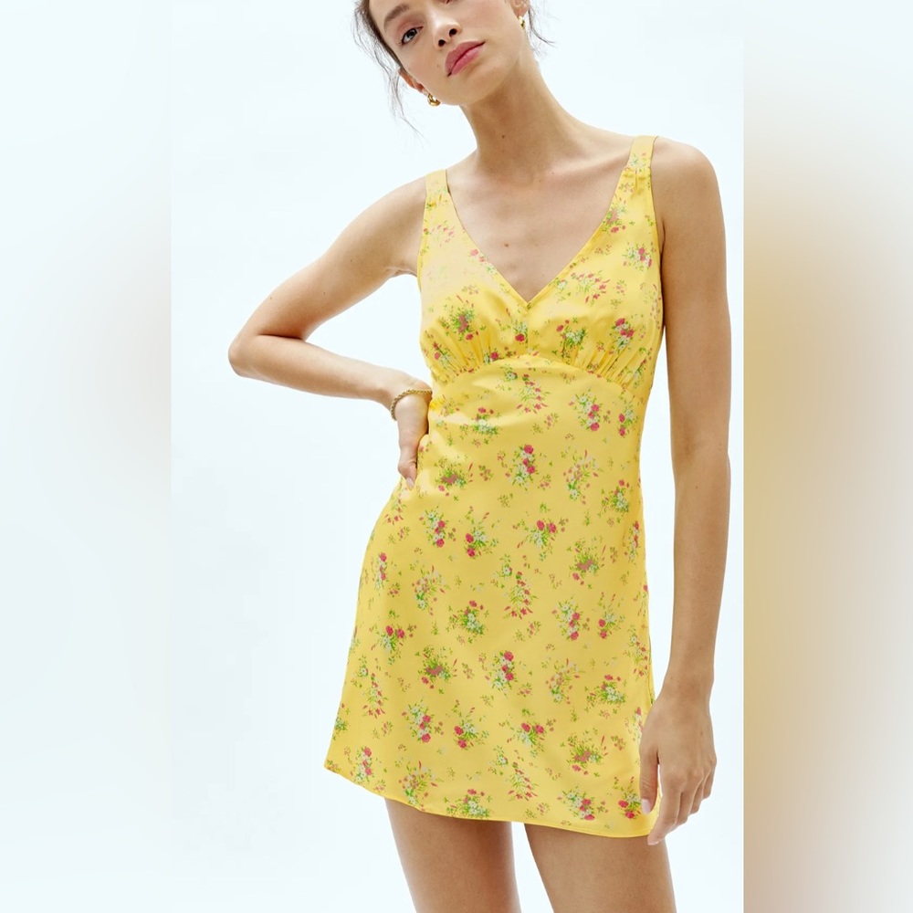 Reformation Ellery Silk Dress